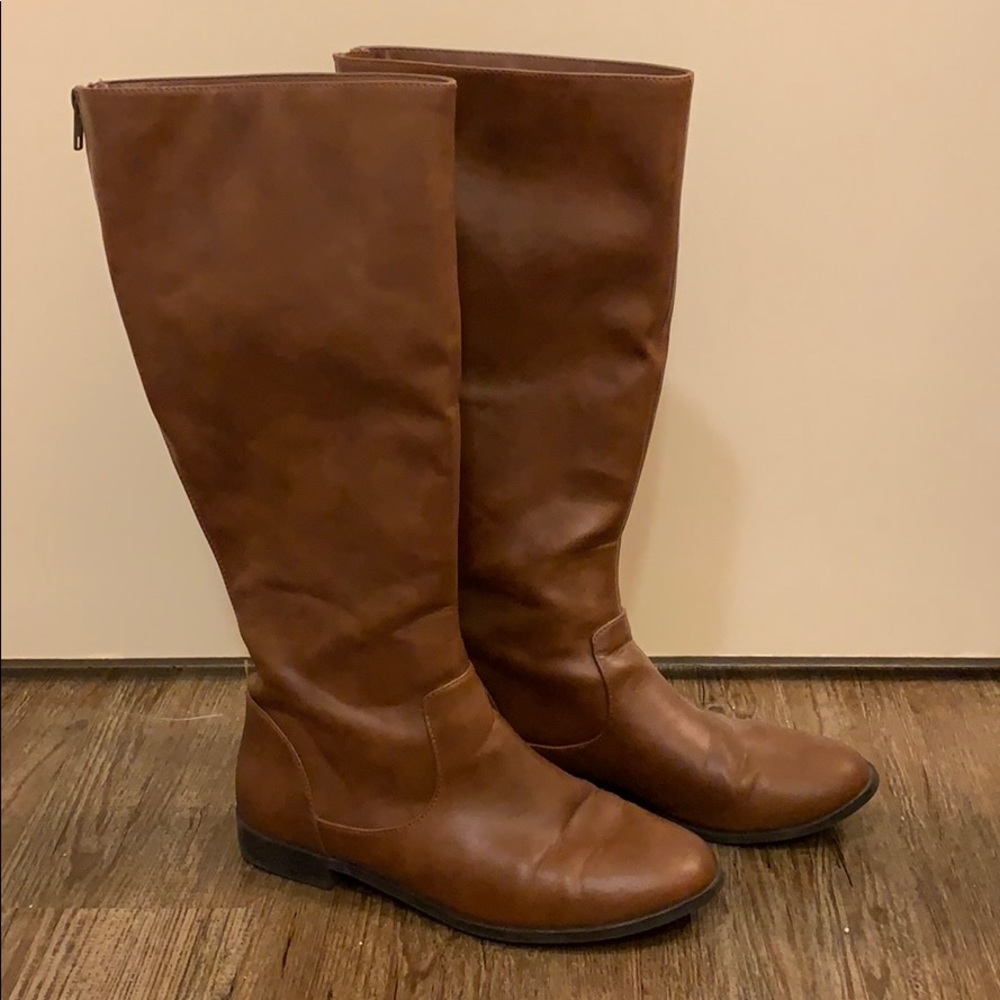 Tall brown boots